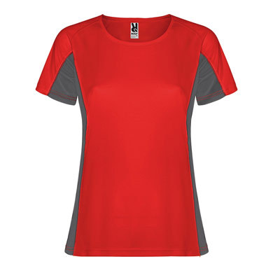 T-SHIRT SHANGHAI WOMAN ID1177  ΚΟΚΚΙΝΟ